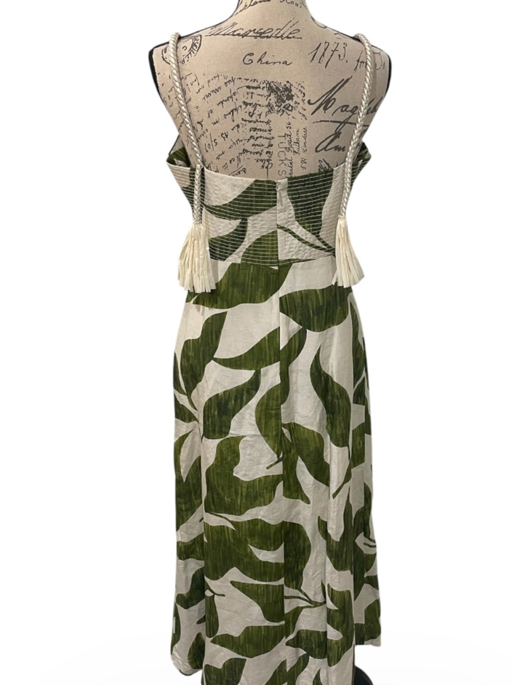 Antonio Melani Finley Linen Blend Sweetheart Maxi Dress NWOT Size 6 $249 - Picture 6 of 11